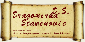 Dragomirka Stamenović vizit kartica